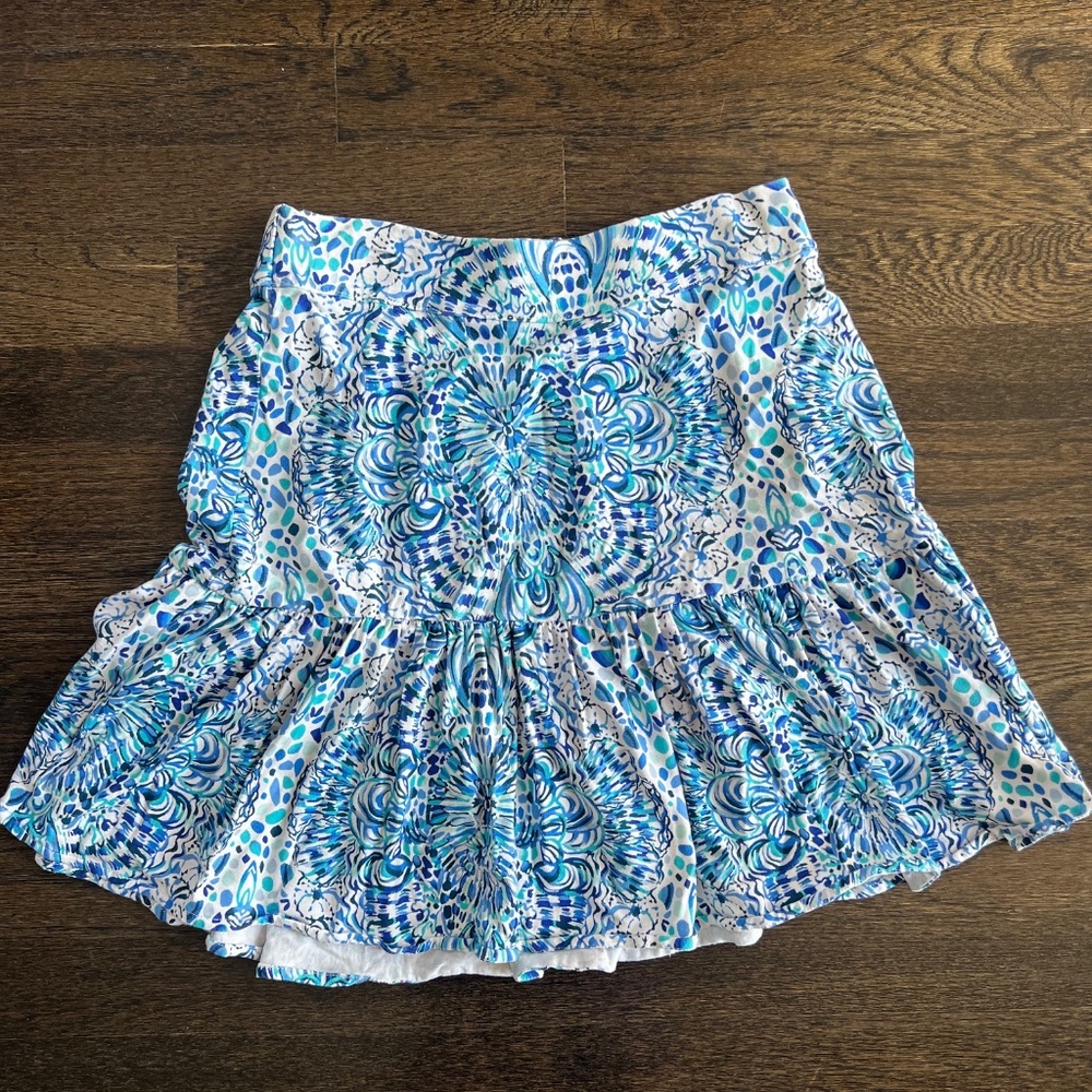 lilly pulitzer jacey skirt- call my shell- SMALL